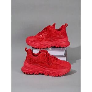 Men’s Casual Athletic Sneakers Chinese Dragon Oriental Platform Lace-Up Holiday